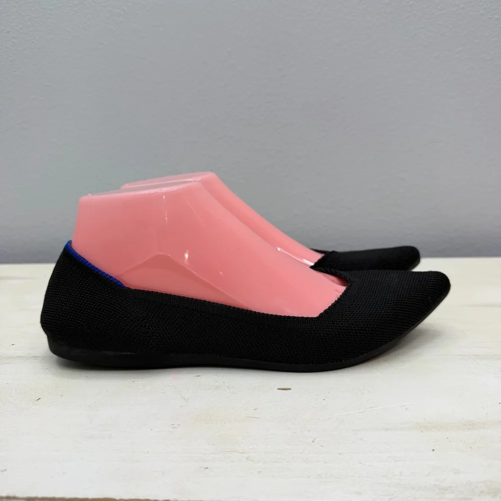 Rothy’s Black Pointed Toe Flats Size 7.5